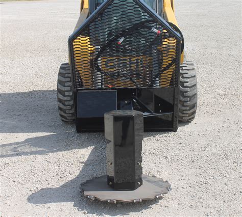 skid steer saw attachments|skid loader tree saw attachment.